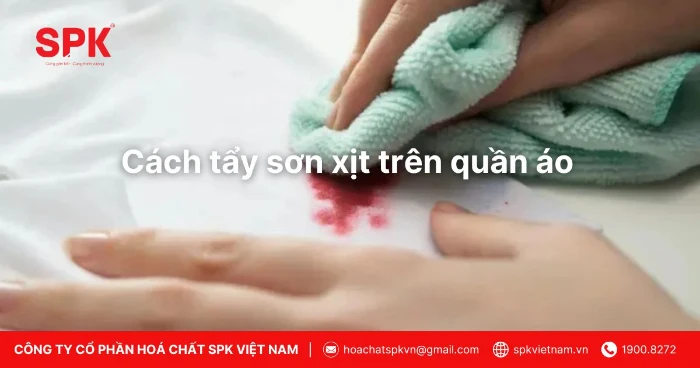 Cách tẩy sơn xịt trên quần áo