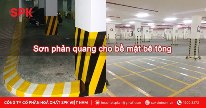Sơn phản quang chứa nhiều hạt phản quang