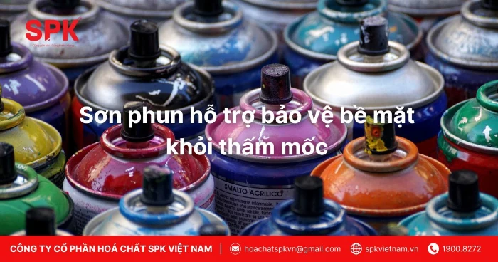 Sơn phun hỗ trợ bảo vệ bề mặt khỏi thấm mốc