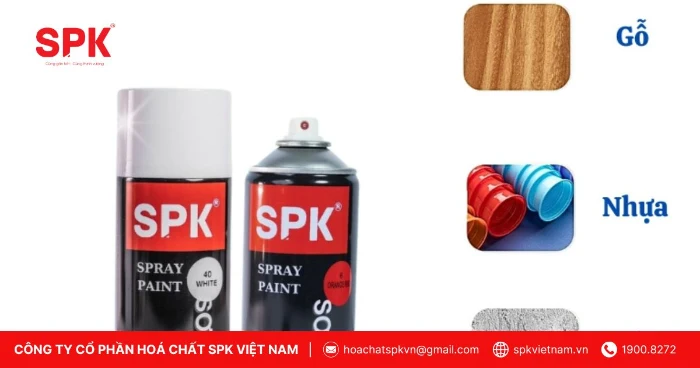 Sơn xịt SPK có bảng màu đa dạng