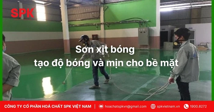 Sơn xịt bóng tạo độ bóng và mịn cho bề mặt