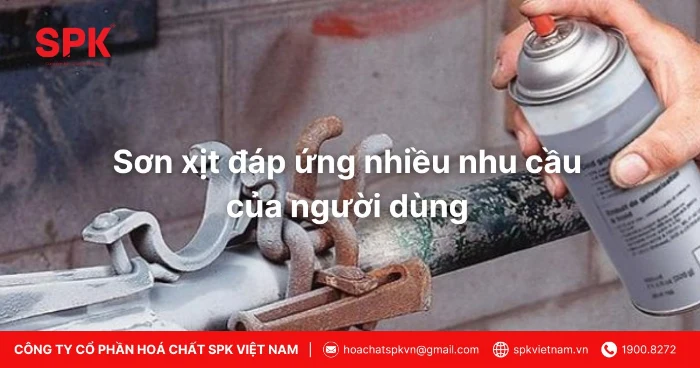 Sơn xịt đáp ứng nhiều nhu cầu của người dùng